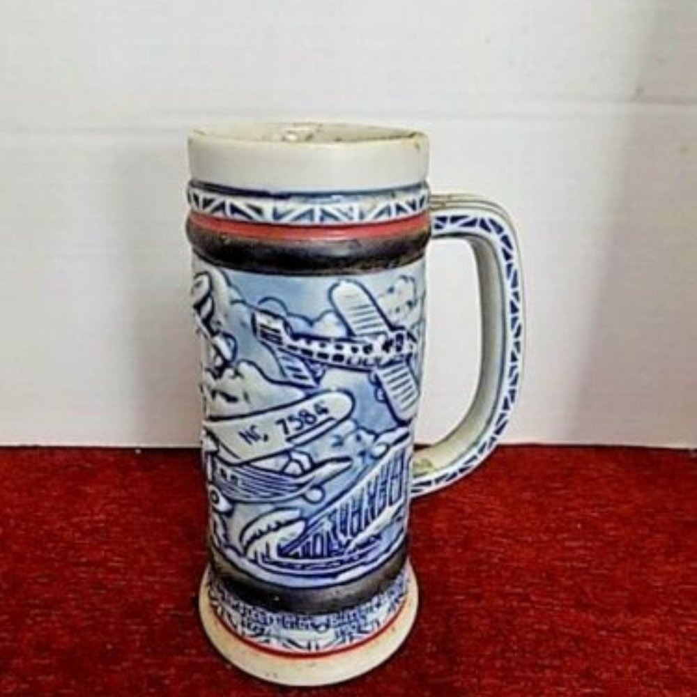 vintage airplane stein by avon